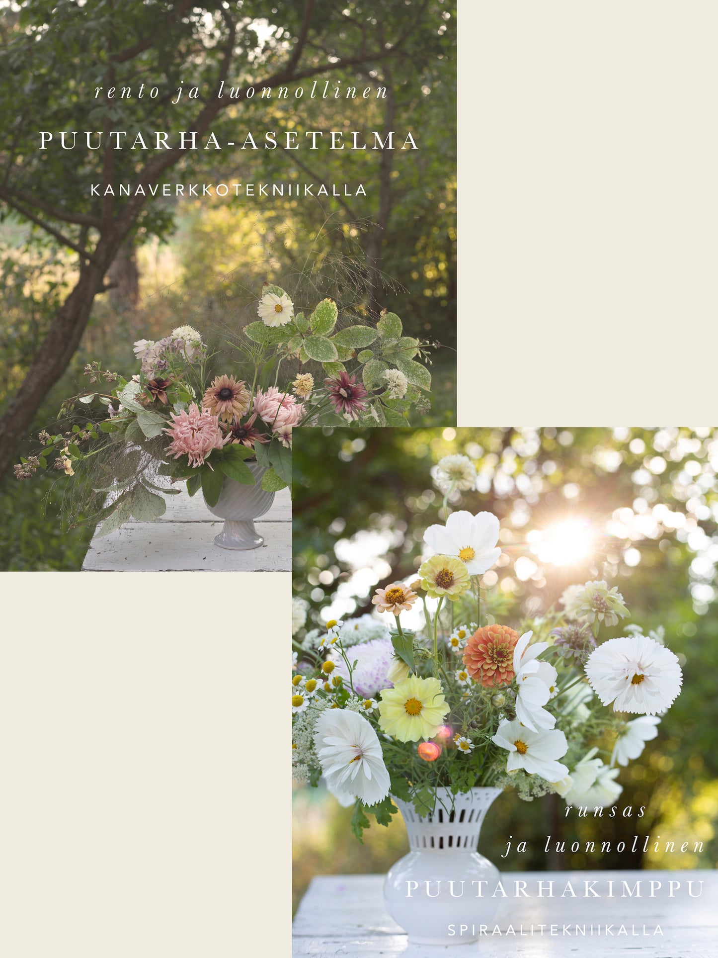 Asetelma- ja kimppukurssi yhdessä